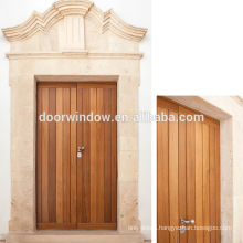 2018 Hot sell teak wood doors exterior front doors knotty alder pine larch single entrance wood door entry